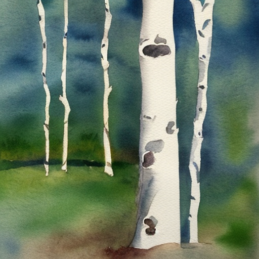 &ldquo;watercolor, birch tree&rdquo;